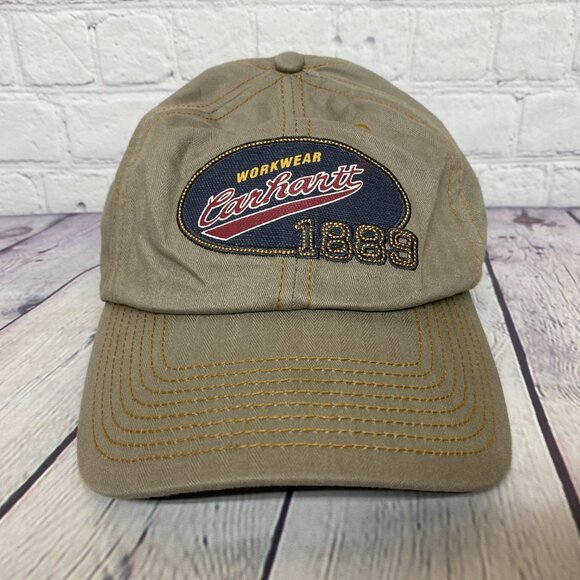 Carhartt Workwear Dad Hat Cap Strap Back Brown One Size Fits All Streetwear - Picture 5 of 8